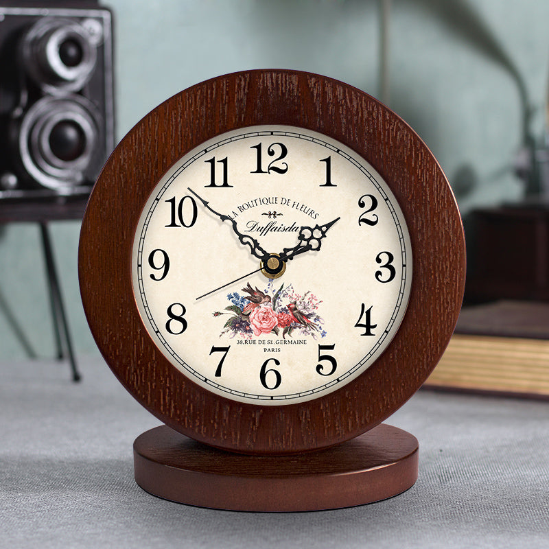 Duffaisda Marron Wooden Clock