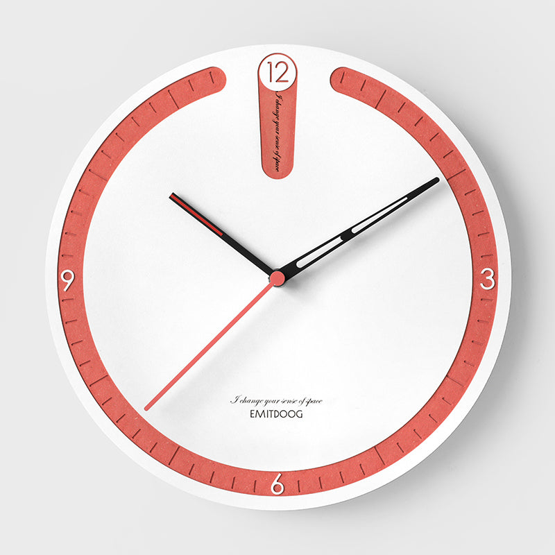 EMITDOOG Round Point Wall Clock