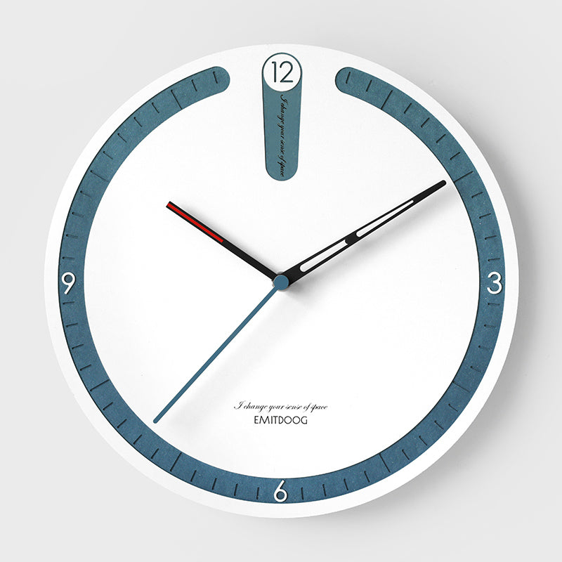 EMITDOOG Round Point Wall Clock