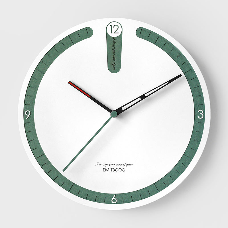 EMITDOOG Round Point Wall Clock