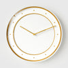 EMITDOOG Minimalist Gold Ring Wall Clock
