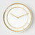 EMITDOOG Minimalist Gold Ring Wall Clock