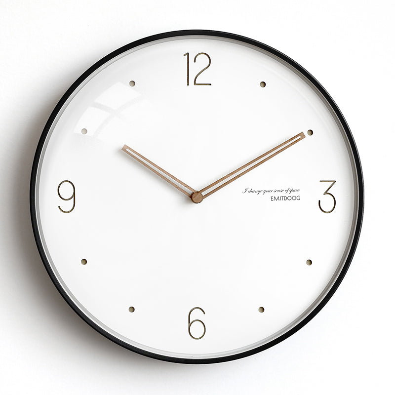 EMITDOOG Classic Glass 12" Wall Clock