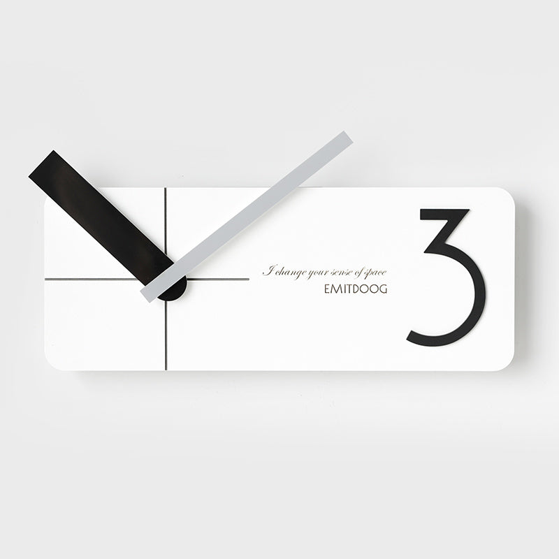 EMITDOOG Long Polygon Wall Clock
