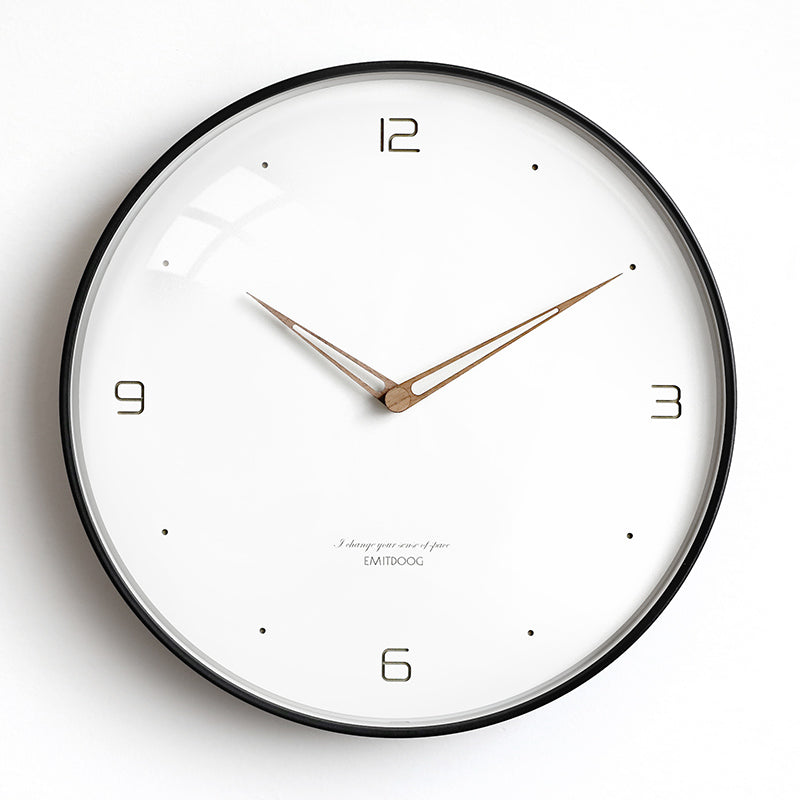 EMITDOOG Classic Glass 12&quot; Wall Clock