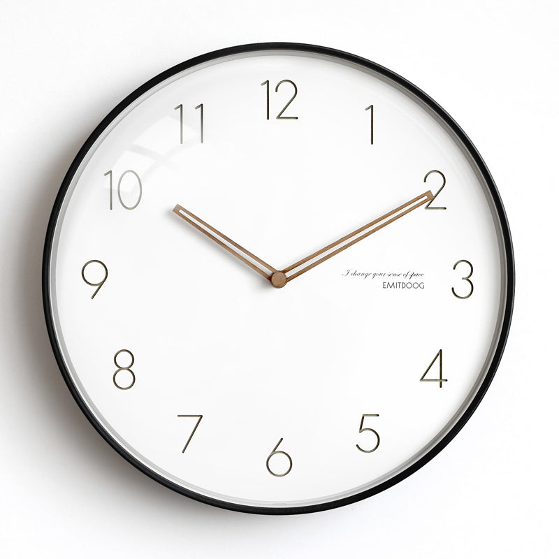 EMITDOOG Classic Glass 14&quot; Wall Clock