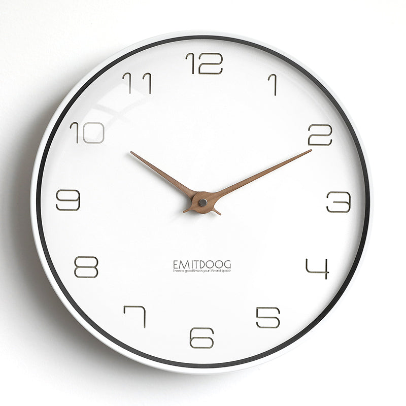 EMITDOOG Classic Glass 12&quot; Wall Clock