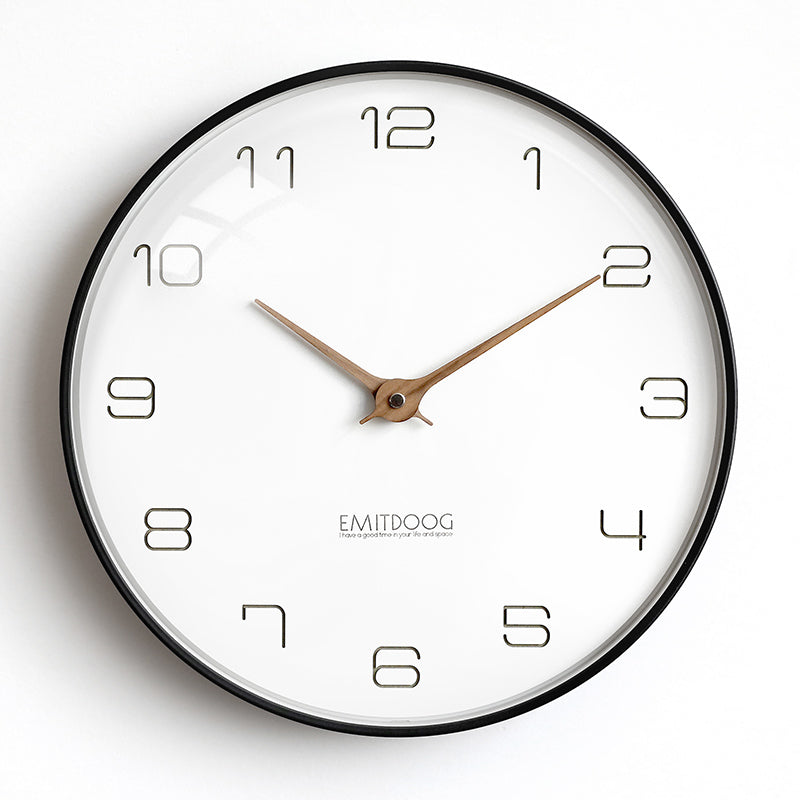 EMITDOOG Classic Glass 12&quot; Wall Clock