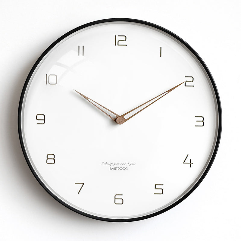 EMITDOOG Classic Glass 14&quot; Wall Clock