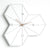 EMITDOOG Tri-hexagon Minimalist Line Wall Clock