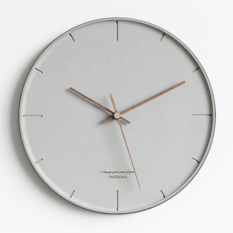 EMITDOOG Gray Edge Wall Clock