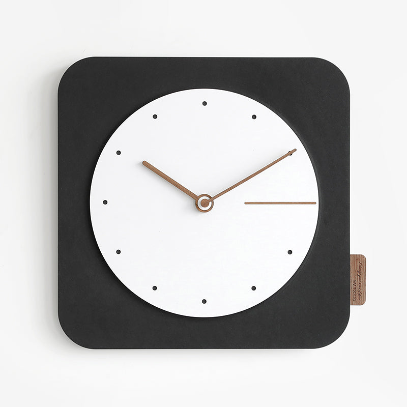 EMITDOOG Minimalist Square Wall Clock