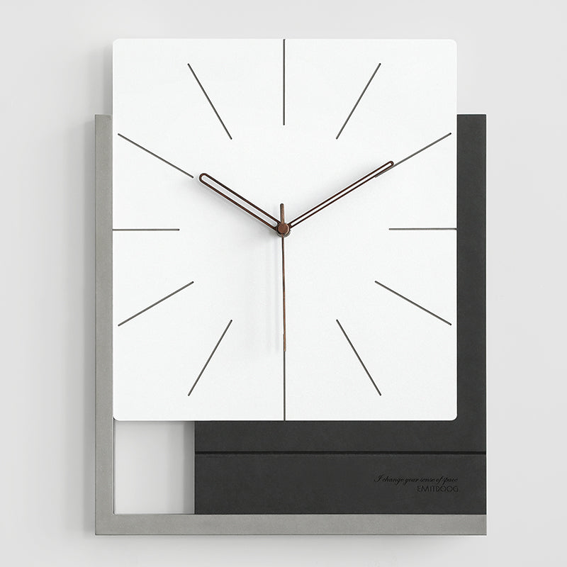 EMITDOOG Minimalist Square Simple Wall Clock