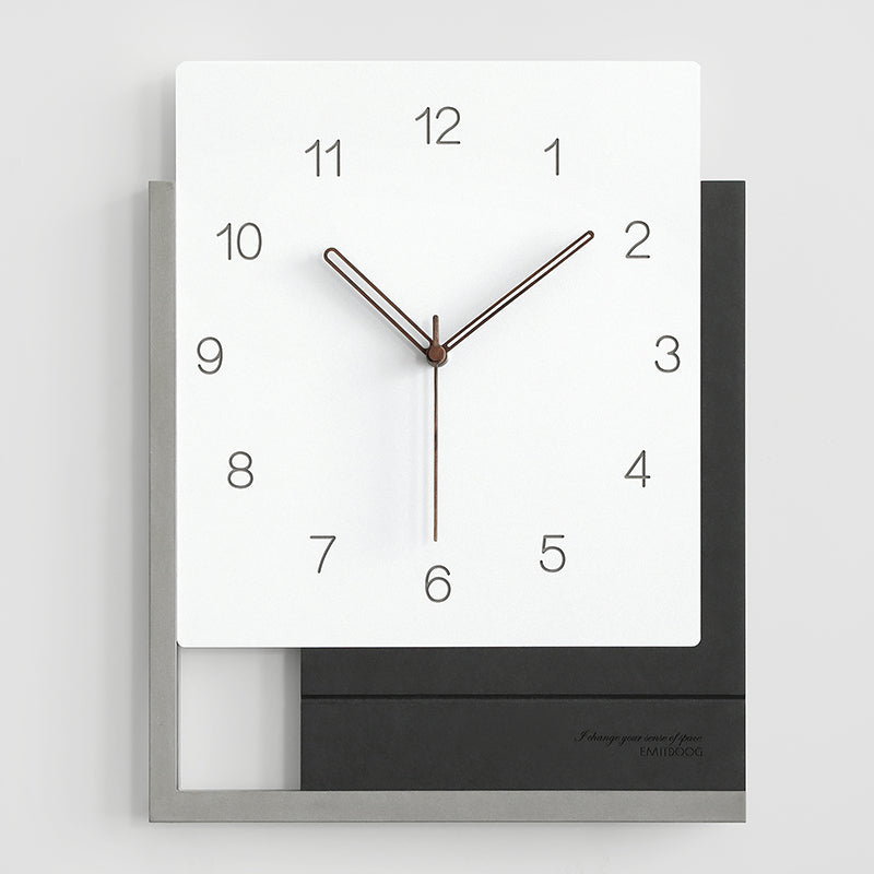 EMITDOOG Minimalist Square Simple Wall Clock