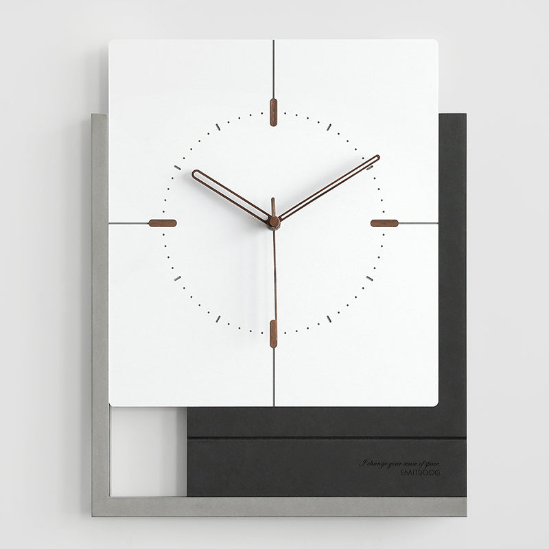 EMITDOOG Minimalist Square Simple Wall Clock