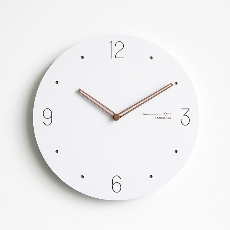 EMITDOOG White Circle 12 Inch Wall Clock