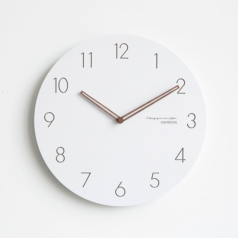 EMITDOOG White Circle 12 Inch Wall Clock