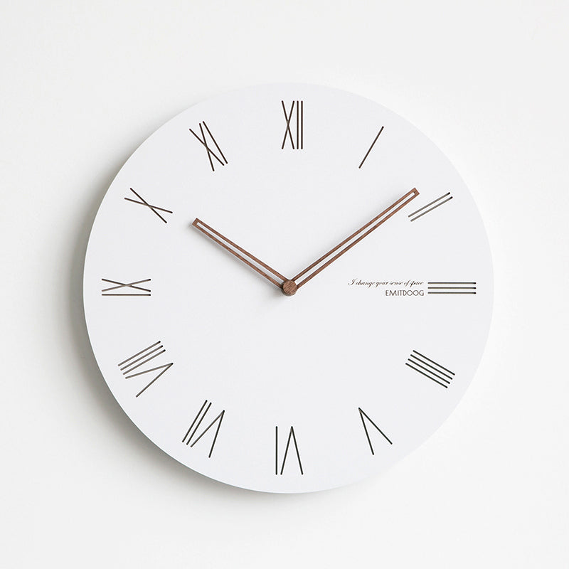 EMITDOOG White Circle 15 Inch Wall Clock