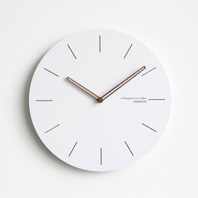 EMITDOOG White Circle 15 Inch Wall Clock