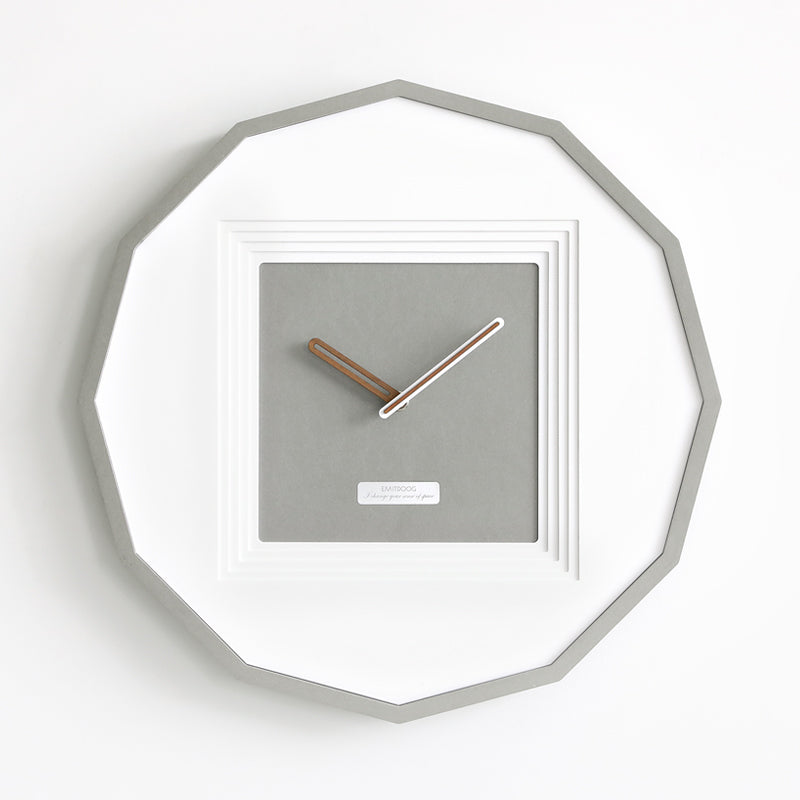 EMITDOOG Minimlist Polygonal Wall Clock