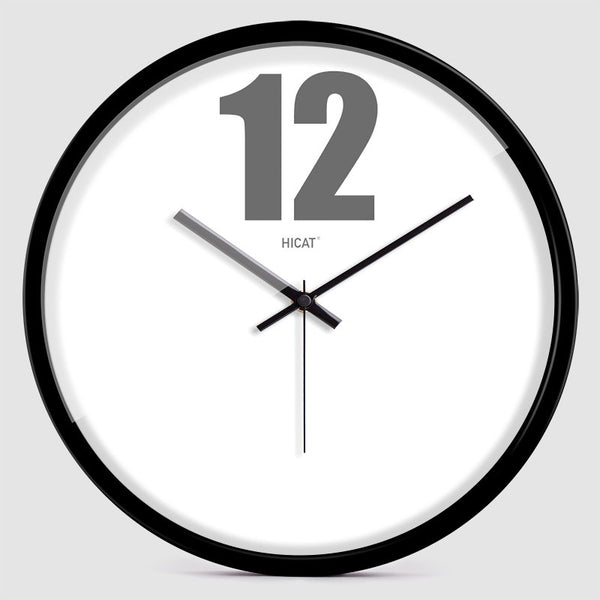 Hicat White Simple Twelve Clock | 12