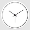 Hicat White Simple Clock