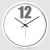 Hicat White Simple Twelve Clock
