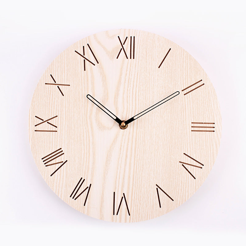 Hicat Modern Wooden Wall Clock