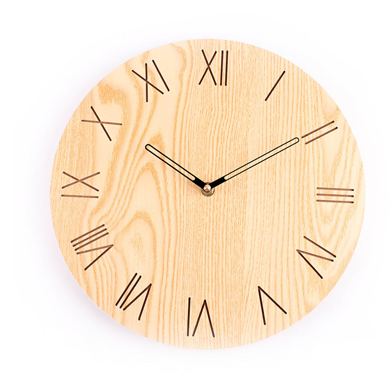 Hicat Modern Wooden Wall Clock