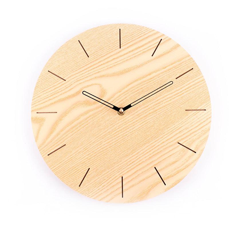 Hicat Modern Wooden Wall Clock