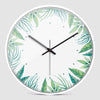 Hicat Garden Green Leaves Wall Clock