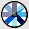 Hicat Octet Blue Contrast Wall Clock