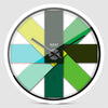 Hicat Octet Green Contrast Wall Clock