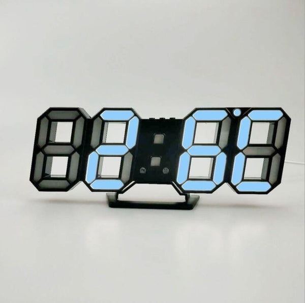 3D LED Digital Clock | Alarm Clock LED Table Clock Powered for Heavy ...
