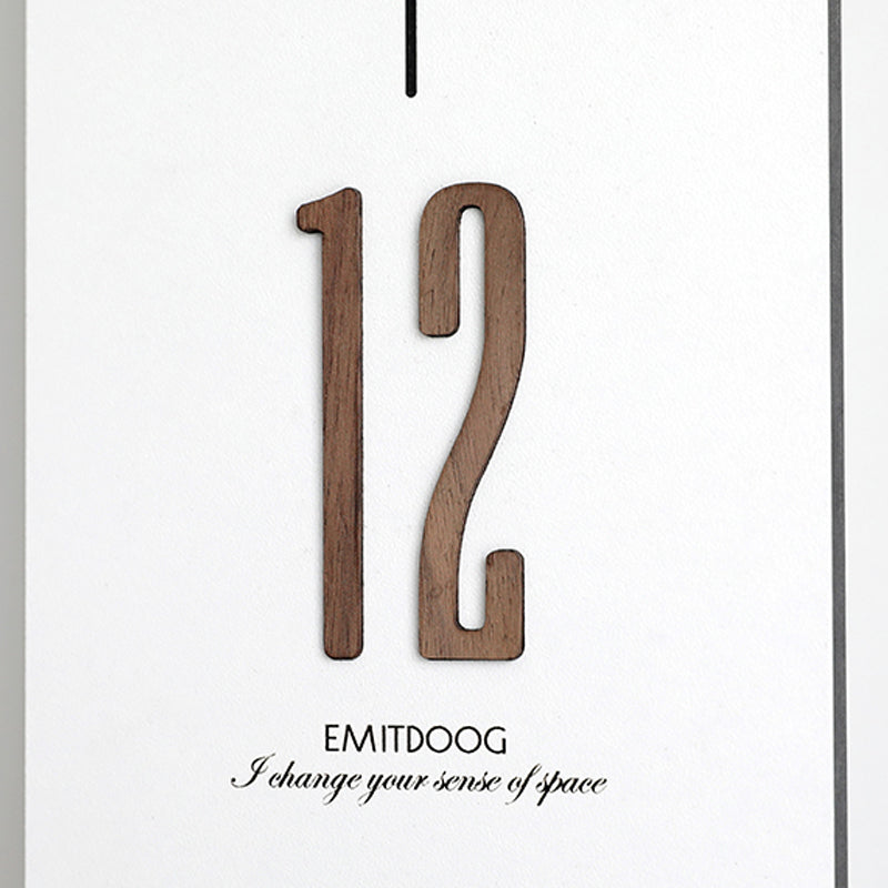 EMITDOOG Minimal Line Pendulum Wall Clock