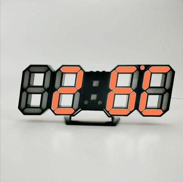 3D LED Digital Clock | Alarm Clock LED Table Clock Powered for Heavy ...