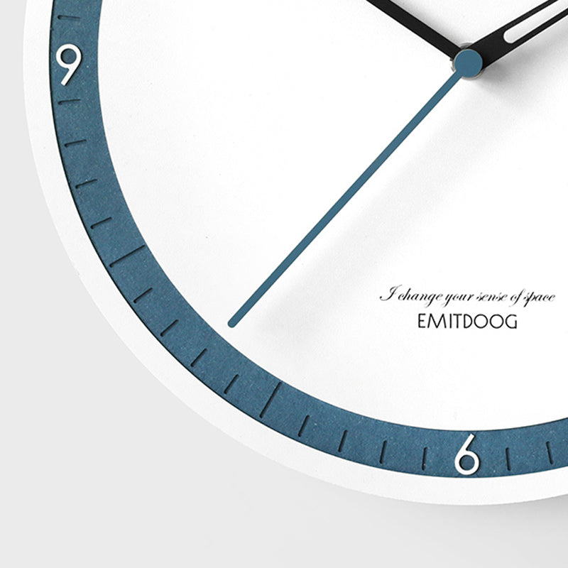 EMITDOOG Round Point Wall Clock