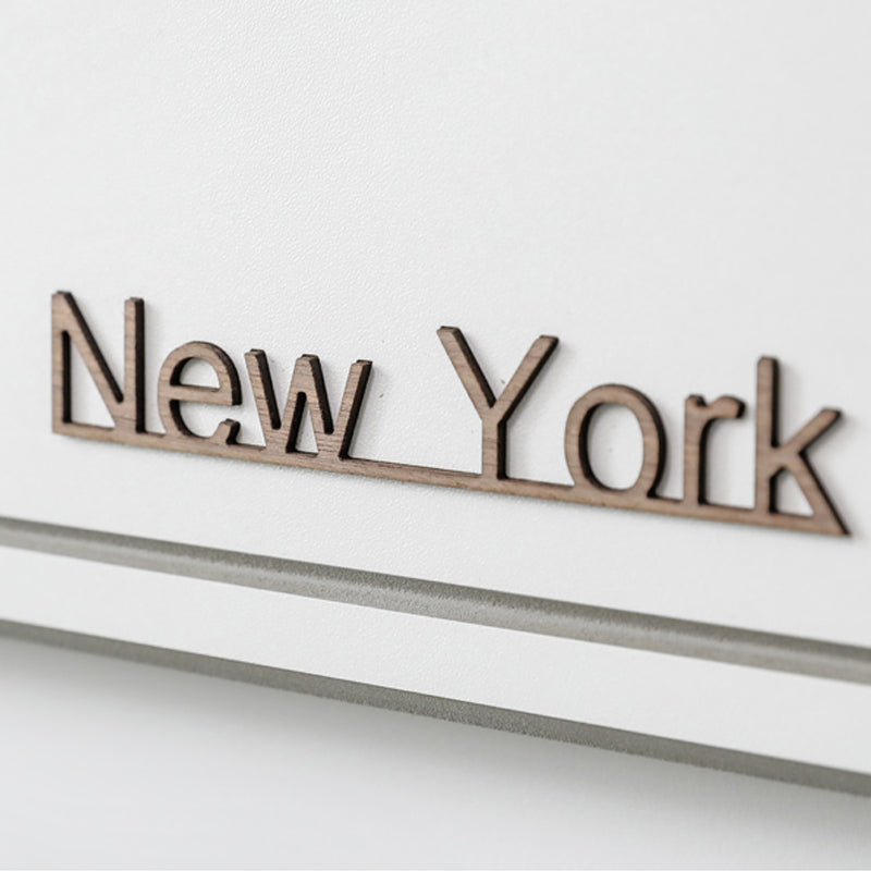 EMITDOOG Longitude Minimalist Wall Clock