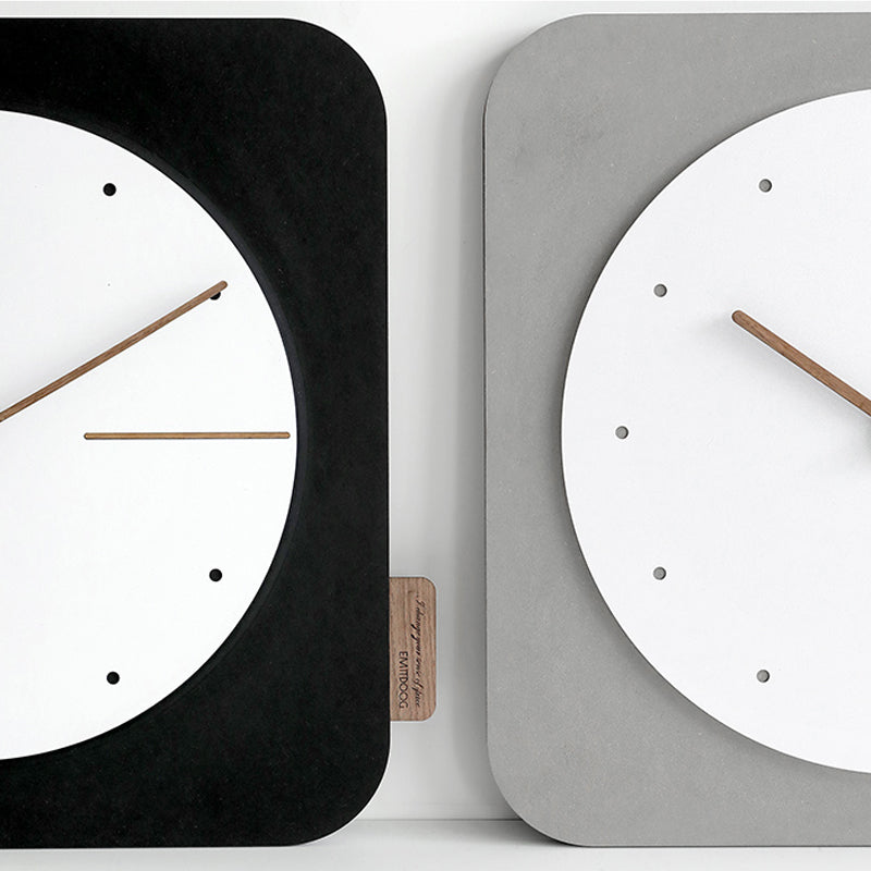 EMITDOOG Minimalist Square Wall Clock
