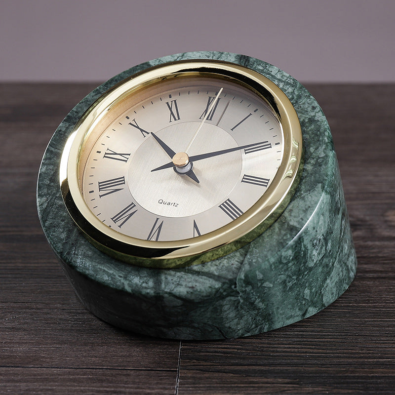 Ylva Nordic Marble Table Clock Roman Numeral