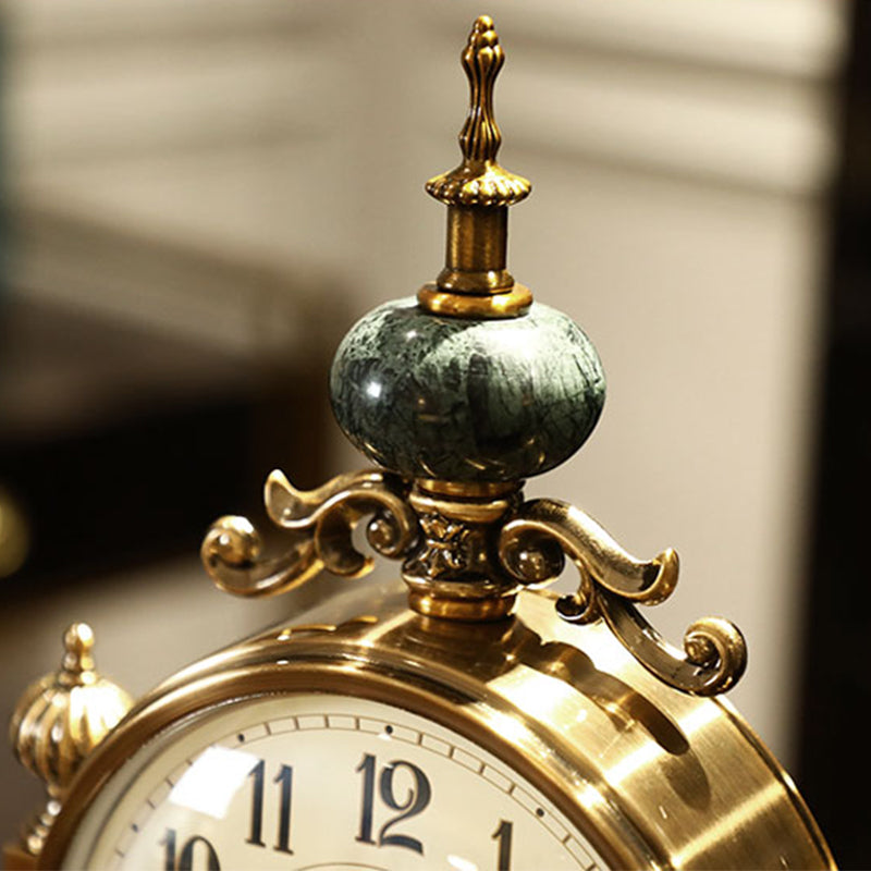 Runa Armen Tveir Copper Marble Pendulum Clock