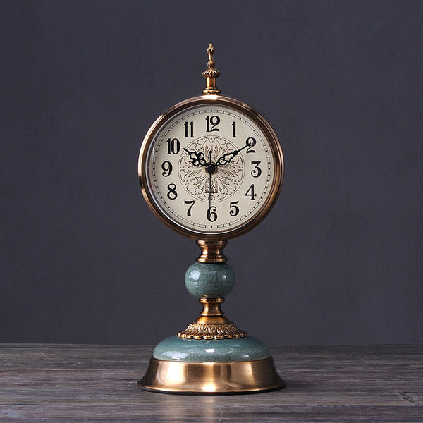 Runa Armen Fjórir Copper Ceramic Metalic Clock | European-style home ...