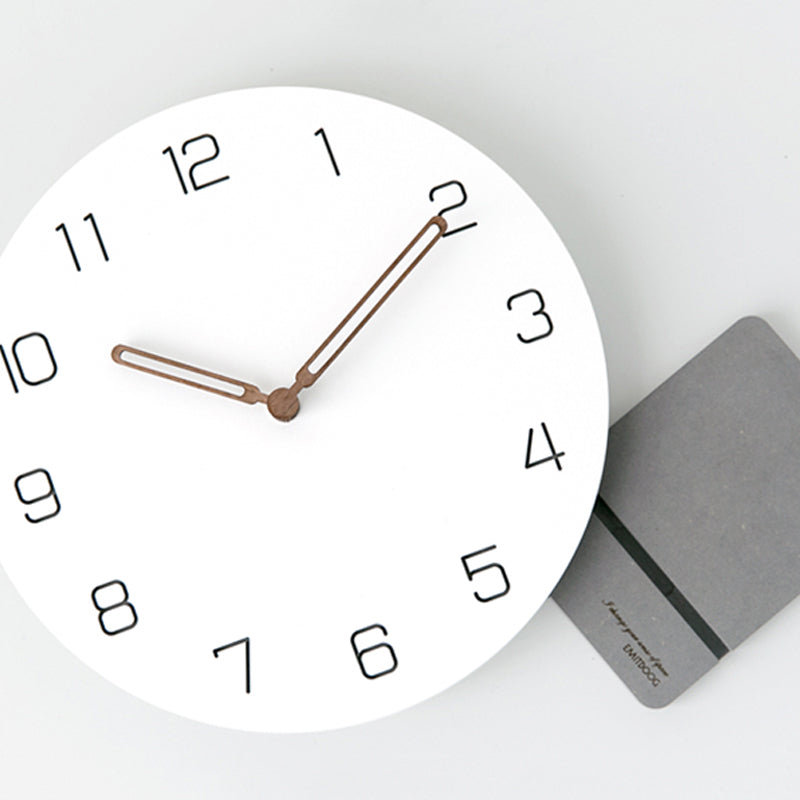 EMITDOOG Fresh Minimalist White 12 Inch Stand Clock