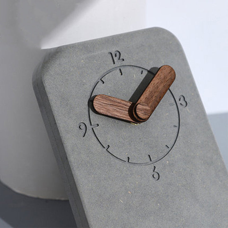 Nome Square Walnut Clock