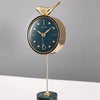 Tannis Armens Leather Marble Bird Paradise Clock