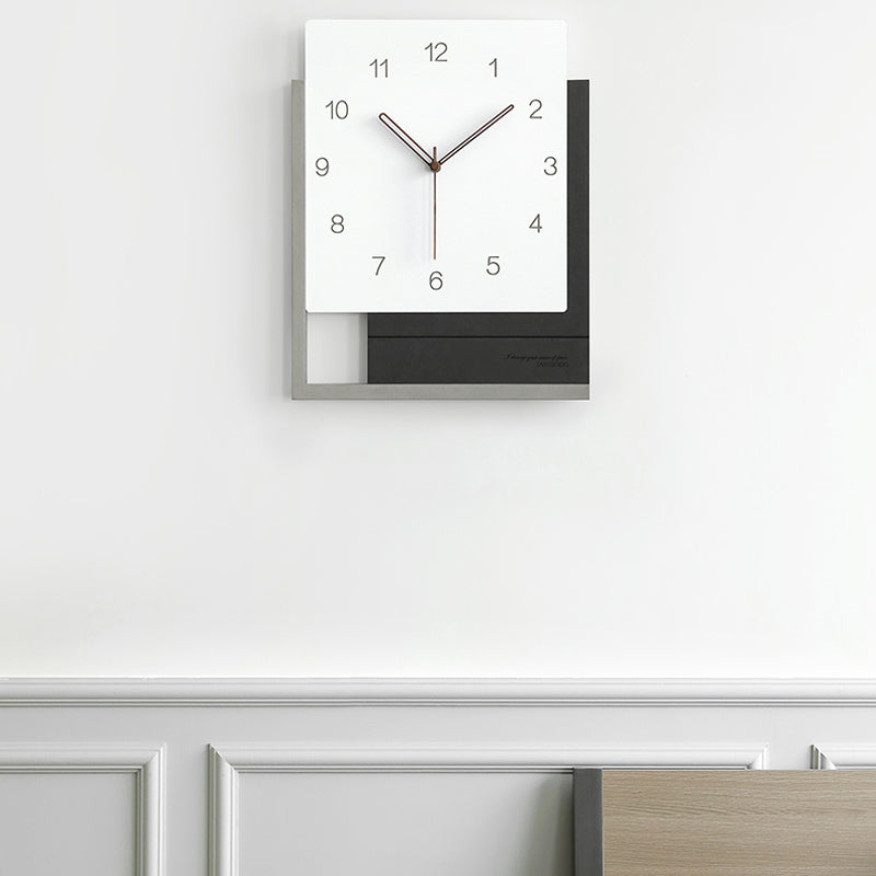EMITDOOG Minimalist Square Simple Wall Clock