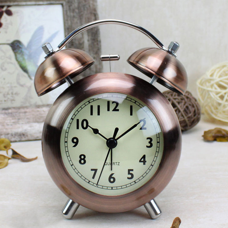 Digo Pink Gold Bell Clock