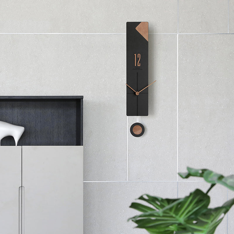 EMITDOOG Minimal Line Pendulum Wall Clock