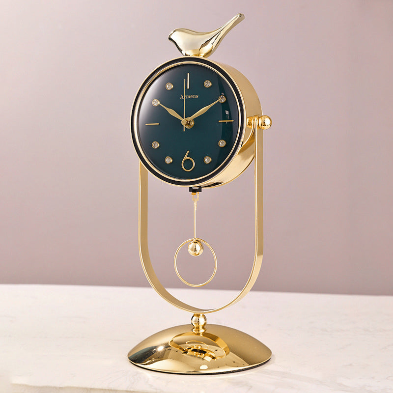 Tannis Armens Leather Pendulum Bird Paradise Clock