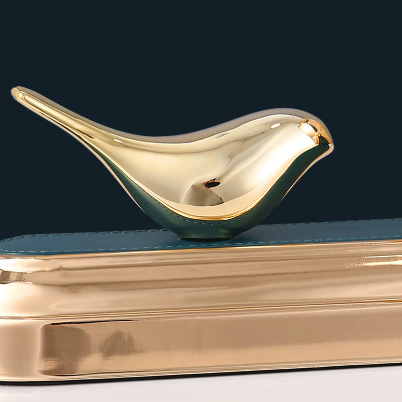 Tannis Armens Leather Bird Paradise Clock